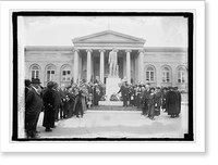 Historic Framed Print, Lincoln ceremony, 4/14/24,  17-7/8" x 21-7/8"