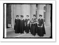 Historic Framed Print, American University Graduation #2,  17-7/8" x 21-7/8"