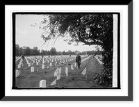 Historic Framed Print, Arlington Cemetery, [Virginia], 5/30/24,  17-7/8" x 21-7/8"