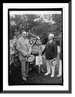 Pres. Coolidge & Ed Sceery, 7/3/24, Historic Reproduction