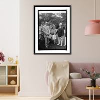 Pres. Coolidge & Ed Sceery, 7/3/24, Historic Reproduction