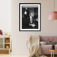 Historic Framed Print, E.J. Ayers, New Chief Clerk State Dept., [7/10/24],  17-7/8" x 21-7/8"