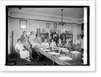 Historic Framed Print, Executive Committee, Progressive Political Action, 7/12/24,  17-7/8" x 21-7/8"