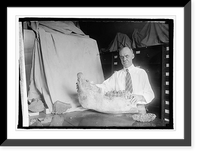 Historic Framed Print, Chas. H. Gilmore, Curator, Smithsonian Institution, 7/18/24,  17-7/8" x 21-7/8"