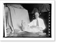 Historic Framed Print, Chas. H. Gilmore, Curator, Smithsonian Institution, 7/18/24,  17-7/8" x 21-7/8"