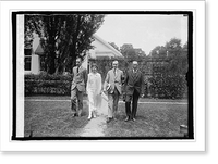 Historic Framed Print, John Coolidge & mother, Pres. Coolidge & father, [7/18/24] - 2,  17-7/8" x 21-7/8"