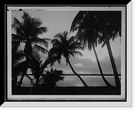 Historic Framed Print, Sunset on Lake Worth, Palm Beach, Fla. - 2,  17-7/8" x 21-7/8"