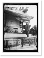 Sec. Weeks & 1st Div. A.E.F. Statue, 7/25/24 Classic, Vintage Print
