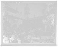 Historic Framed Print, Court of the Ponce de Leon, St. Augustine, Fla.,  17-7/8" x 21-7/8"