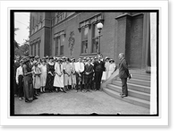 Historic Framed Print, Sec. Wallace and agricultural clubs of Alamance County, N.C., 8/2/24,  17-7/8" x 21-7/8"
