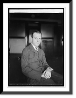 Historic Framed Print, Daniel J. Reagan, Trade Commissioner [...] Davis[?] for Dept. of Commerce, 8/22/[24],  17-7/8" x 21-7/8"