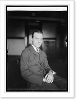 Historic Framed Print, Daniel J. Reagan, Trade Commissioner [...] Davis[?] for Dept. of Commerce, 8/22/[24],  17-7/8" x 21-7/8"