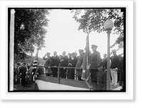 Historic Framed Print, Weeks, Coolidge, Mrs. Coolidge, Pershing, Gen. J.L. Hines, 9/12/24,  17-7/8" x 21-7/8"