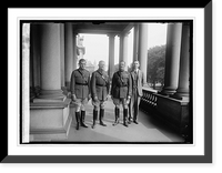 Historic Framed Print, Center of group Gen. Pershing & Col. J.G. [Quekemeyer, 9/13/24],  17-7/8" x 21-7/8"