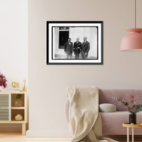 Historic Framed Print, Cong. H.W. Watson, C.D. Xanothopoulos & Jean Counouriotis, brother of Pres. of Greece, 9,  17-7/8" x 21-7/8"