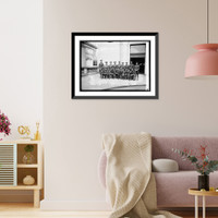 Historic Framed Print, Riflemen of Engineer Corps, Dist. of Col. Natl. Gaurds at Union Station, [Washington, D.,  17-7/8" x 21-7/8"