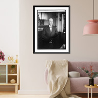 Historic Framed Print, Maj. Gen. Malin Craig, Chief of Calvary, 8/26/24,  17-7/8" x 21-7/8"