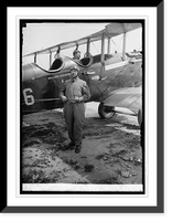 Historic Framed Print, Maj. Gen. M.M. Patrick, Bowling Field [i.e., Bolling Field, Washington, D.C], 8/28/24,  17-7/8" x 21-7/8"