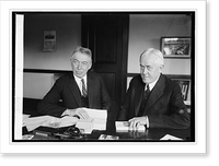 Historic Framed Print, C.L. Shaver & Jno. W. Davis at Dem. hdqtrs, 9/27/24,  17-7/8" x 21-7/8"