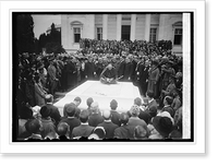 Historic Framed Print, Cardinal O'Connell laying wreath at Tomb of Unknown Soldier, [Arlington, Va.], 9/19/24,  17-7/8" x 21-7/8"