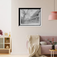Historic Framed Print, Gallery and garden, Charleston, S.C.,  17-7/8" x 21-7/8"
