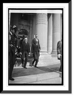 Historic Framed Print, Coolidge & Judge John Barton Payne at Mem. Cont. Hall for Red Cross Convention, 10/6/24,  17-7/8" x 21-7/8"