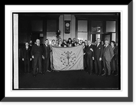 Presentation of Indiana State flag to P.M.G. New, 10/11/24, Vintage Poster