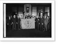 Presentation of Indiana State flag to P.M.G. New, 10/11/24, Vintage Poster