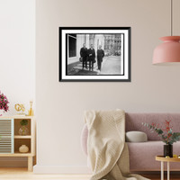 Historic Framed Print, Bjarne Hange of Norway, Minister H. Bryn, P. Augustus Pedersen of Norway at W.H. [i.e. W,  17-7/8" x 21-7/8"