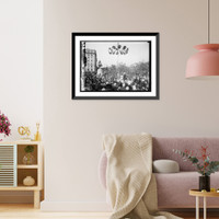 Historic Framed Print, [Dedication of Francis Asbury statue, [Washington, D.C.], 10/15/24],  17-7/8" x 21-7/8"