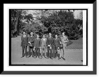 International debators at W.H. i.e. White House, Washington, D.C.; Cambridge ver. Geo. Classic, Antique Print