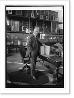 Historic Framed Print, Brig. Gen. R.E. Noble, Librarian of Army Medical Library, 11/18/24,  17-7/8" x 21-7/8"