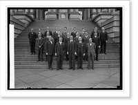 Historic Framed Print, Foreign Service Class of State Dept., 11/14/24,  17-7/8" x 21-7/8"
