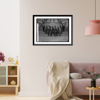 Historic Framed Print, Foreign Service Class of State Dept., 11/14/24,  17-7/8" x 21-7/8"