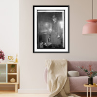 Weather Bureau, inflating a pilot-baloon before a flight Classic, Vintage Wall Art