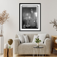 Weather Bureau, inflating a pilot-baloon before a flight Classic, Vintage Wall Art