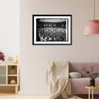 Historic Framed Print, Wilson memorial exercises in House, 12/15/24,  17-7/8" x 21-7/8"