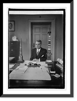 Historic Framed Print, David Lynn, Architect of Capitol, with miniature monuments, [12/22/24],  17-7/8" x 21-7/8"