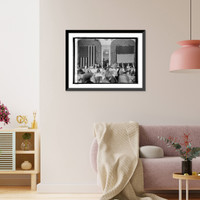 Historic Framed Print, Farwell Dinner to Amb. Jusserand at Willard Hotel, [Washington, D.C., 1/10/25],  17-7/8" x 21-7/8"