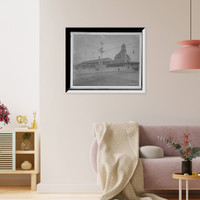 Historic Framed Print, Union [i.e. Main Street] Station, Richmond, Va.,  17-7/8" x 21-7/8"