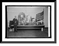 Gen. M.M. Patrick with trophies won by Army Air Service, 1/12/25 Classic, Vintage Poster