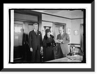 Maj. J.W. Clark, Mrs. Irene C. Crisp, & Gen. Frank T. Hines, 1/6/25, Antique Poster