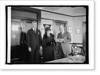 Maj. J.W. Clark, Mrs. Irene C. Crisp, & Gen. Frank T. Hines, 1/6/25, Antique Poster