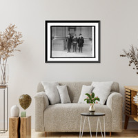 Historic Framed Print, Senate Inaugural Committee, Chas. Curtis, Frederic Hale, L.S. Overman, 12/20/24,  17-7/8" x 21-7/8"