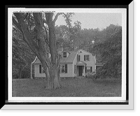 Historic Framed Print, [Grapevine Cottage, home of] original grower of Concord grapes, Concord, Mass.,  17-7/8" x 21-7/8"