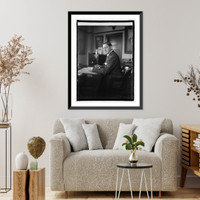 Historic Framed Print, C.B. Aitchin of Oregon, Chair of I.C.C., [1/10/25],  17-7/8" x 21-7/8"