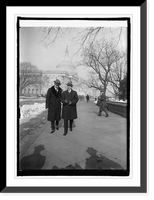 Historic Framed Print, Capt. Herbert Hartley of S.S. Leviathan and Rep. Fred Britten at Cap. [i.e., Capitol, Wa,  17-7/8" x 21-7/8"