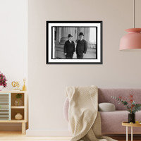Historic Framed Print, Sen-elect Chas. S. Dineen and Sen. Wm. B. McKinley of Ill., [at Capitol, Washington, D.C,  17-7/8" x 21-7/8"