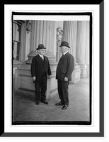 Historic Framed Print, Sen-elect Chas. S. Dineen and Sen. Wm. B. McKinley of Ill. at Cap., [i.e., Capitol, Wash,  17-7/8" x 21-7/8"