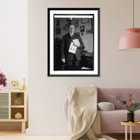 Rep. R.G. Fitzgerald with linen from Queen of Belgium, 1/15/25, Historic Reproduction
